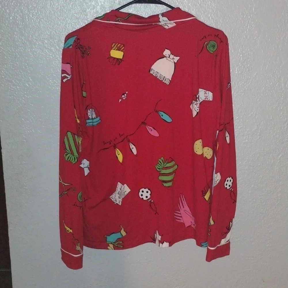 Victoria's Secret Red Pajama Top
